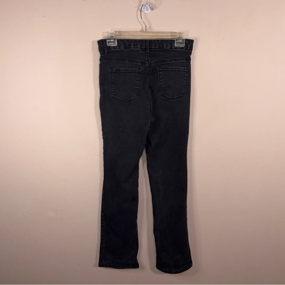 Size 8 Black Grey Bootcut Jeans  Cotton Blend Stretch Time And Tru Goth Punk - Picture 9 of 12